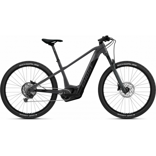 GHOST E-Teru B Pro (750 Wh), 12 Gang Kettenschaltung, Herrenfahrrad, Diamant, Modell 2022, 29 Zoll 43 cm Uni dark grey/black - glossy/matt