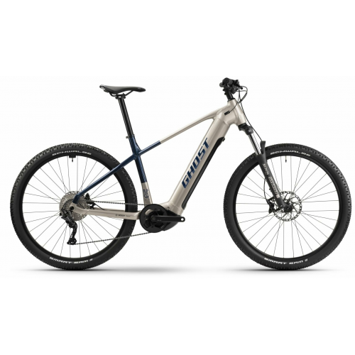 GHOST E-Teru Universal (625 Wh), 10 Gang Kettenschaltung, Herrenfahrrad, Diamant, Modell 2024, 29 Zoll 55 cm pearl warm grey/pearl dark blue - glossy