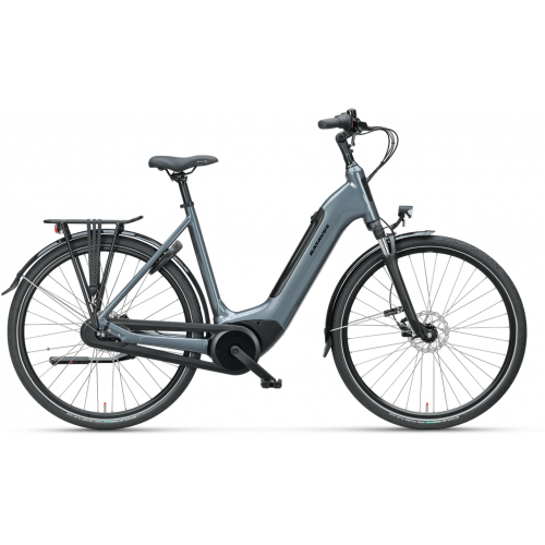 Batavus Altura E-go® Power Plus (500 Wh), 8 Gang Nabenschaltung, Damenfahrrad, Wave, Modell 2023, 28 Zoll 56 cm anchor grey