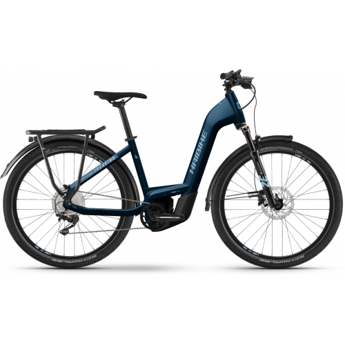 HAIBIKE Trekking 8 (750 Wh), 11 Gang Kettenschaltung, Damenfahrrad, Wave, Modell 2023, 27,5 Zoll 50 cm gloss defender/black ink