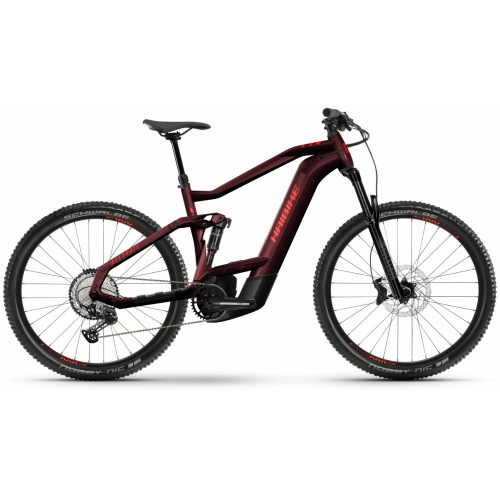 HAIBIKE ALLTRAIL 8 27.5 (625 Wh), 12 Gang Kettenschaltung, Herrenfahrrad, Diamant, Modell 2024, 27,5 Zoll 44 cm tuscan/neon red