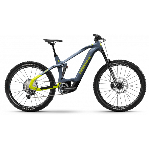 HAIBIKE AllMtn CF 11 (750 Wh), 12 Gang Kettenschaltung, Herrenfahrrad, Diamant, Modell 2024, 29 / 27,5+ Zoll 44 cm slate / neon yellow