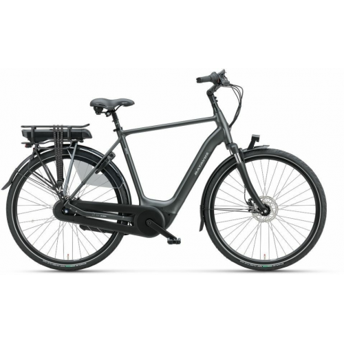 Batavus Finez E-go® Active Plus (400 Wh), 7 Gang Nabenschaltung, Herrenfahrrad, Diamant, Modell 2021, 28 Zoll 61 cm black matt