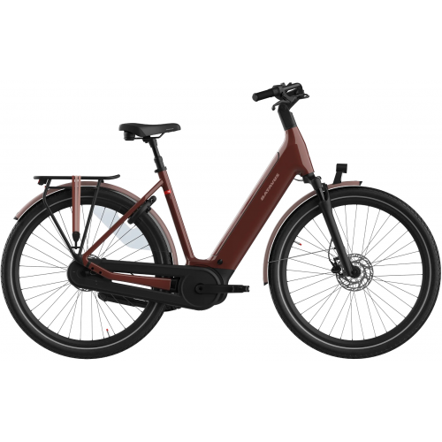 Batavus Finez E-go® Power Plus (750 Wh), 5 Gang Nabenschaltung, Damenfahrrad, Deep, Modell 2024, 28 Zoll 48 cm dark orange