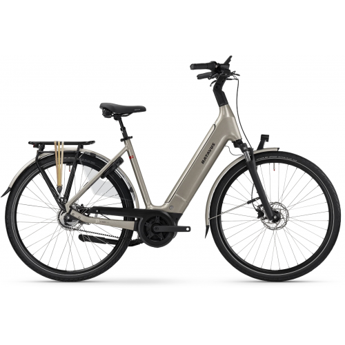 Batavus Finez E-go® Power Exclusive Plus (750 Wh), 5 Gang Nabenschaltung, Damenfahrrad, Deep, Modell 2024, 28 Zoll 61 cm champagner gold