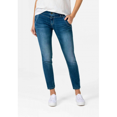 Timezone 7/8 Damenjeans Slim NaliTZ blue denim wash