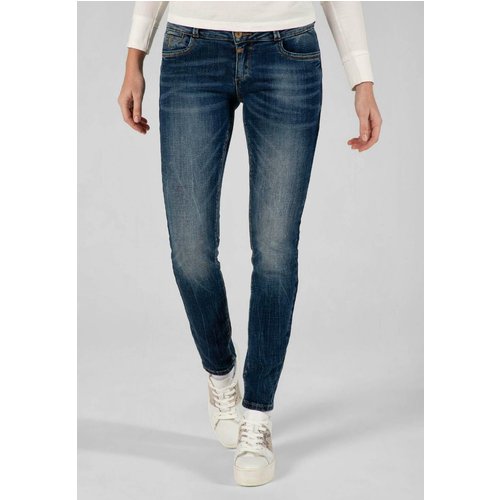 Timezone Damenjeans Slim EnyaTZ blue worn out wash