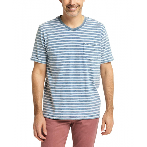 Pioneer T-Shirt Vneck Stripe