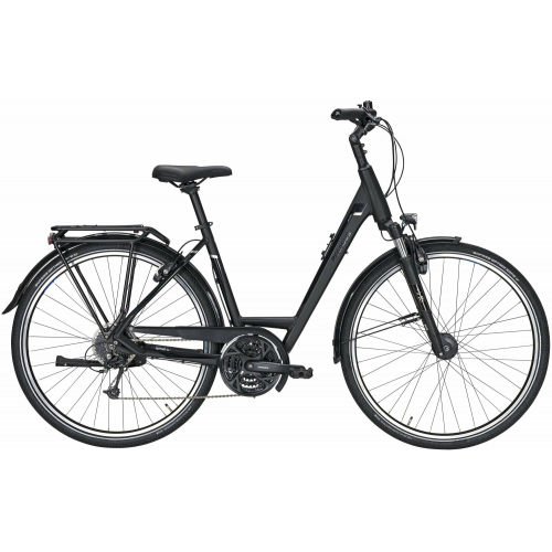 Pegasus Premio SL HS-i 27, 27 Gang Kettenschaltung, Damenfahrrad, Wave, Modell 2021, 28 Zoll 45 cm black matt/black brushed