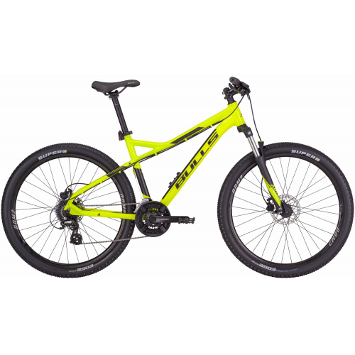 BULLS Sharptail 2 Disc 27,5, 24 Gang Kettenschaltung, Herrenfahrrad, Diamant, Modell 2022/2023, 27,5 Zoll 46 cm lemon green