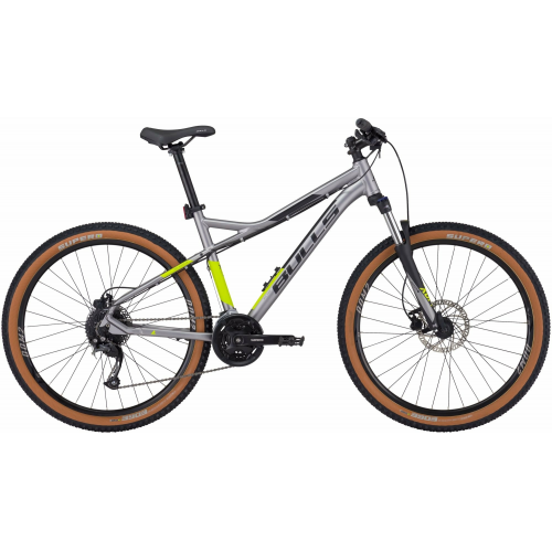 BULLS Sharptail 3 Disc 27,5, 27 Gang Kettenschaltung, Herrenfahrrad, Diamant, Modell 2022/2023, 27,5 Zoll 41 cm silver matt