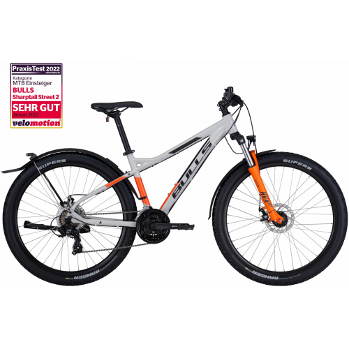 BULLS Sharptail Street 2 29, 21 Gang Kettenschaltung, Herrenfahrrad, Diamant, Modell 2022/2023, 29 Zoll 51 cm light grey