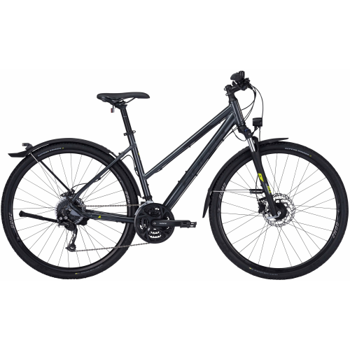 BULLS Cross Street, 27 Gang Kettenschaltung, Damenfahrrad, Trapez, Modell 2022/2023, 28 Zoll 54 cm grey