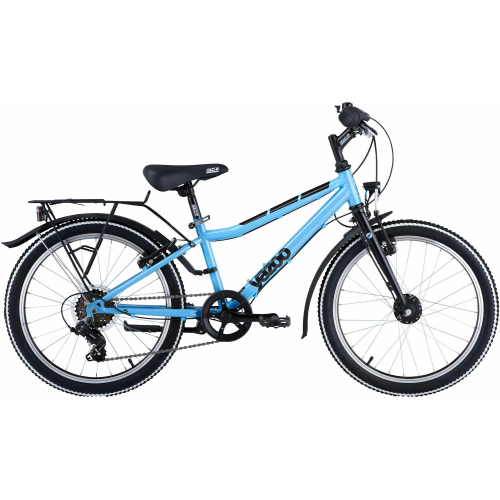 yazoo Devil 2.0, 6 Gang Kettenschaltung, Kinderfahrrad, Diamant, Modell 2022, 20 Zoll 28 cm skyblue