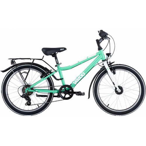 yazoo Devil 2.0, 6 Gang Kettenschaltung, Kinderfahrrad, Diamant, Modell 2022, 20 Zoll 28 cm bright green