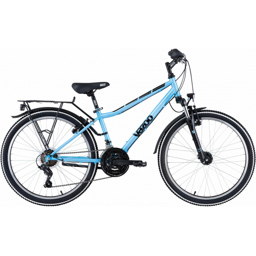 yazoo Devil 2.4, 21 Gang Kettenschaltung, Jugendfahrrad, Diamant, Modell 2022, 24 Zoll 35 cm skyblue