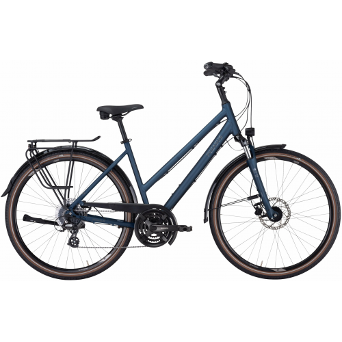 PEGASUS Savona SL Disc 24, 24 Gang Kettenschaltung, Damenfahrrad, Trapez, Modell 2022/2023, 28 Zoll 55 cm dark petrol matt