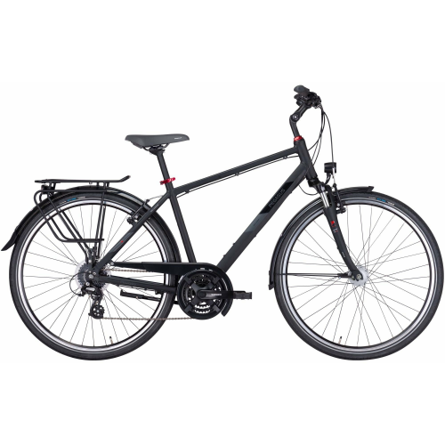 PEGASUS Solero SL 24, 24 Gang Kettenschaltung, Herrenfahrrad, Diamant, Modell 2022/2023, 28 Zoll 50 cm black matt