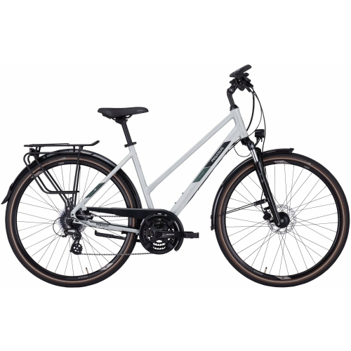 PEGASUS Solero SL Disc 24, 24 Gang Kettenschaltung, Damenfahrrad, Trapez, Modell 2022/2023, 28 Zoll 60 cm light grey