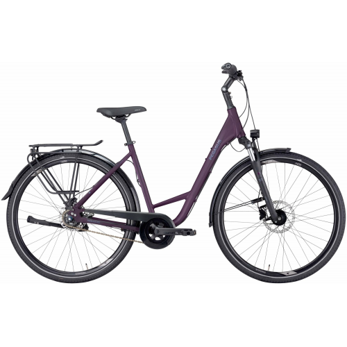 PEGASUS Premio SL Disc 8 Anniversary, 8 Gang Nabenschaltung, Damenfahrrad, Wave, Modell 2022/2023, 28 Zoll 50 cm deep berry matt