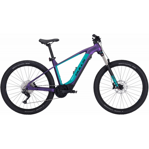 BULLS E-Stream EVA 1 27,5&quot; (740 Wh), 10 Gang Kettenschaltung, Damenfahrrad, Diamant, Modell 2022/2023, 27,5 Zoll 44 cm aubergine matt/emerald/black matt