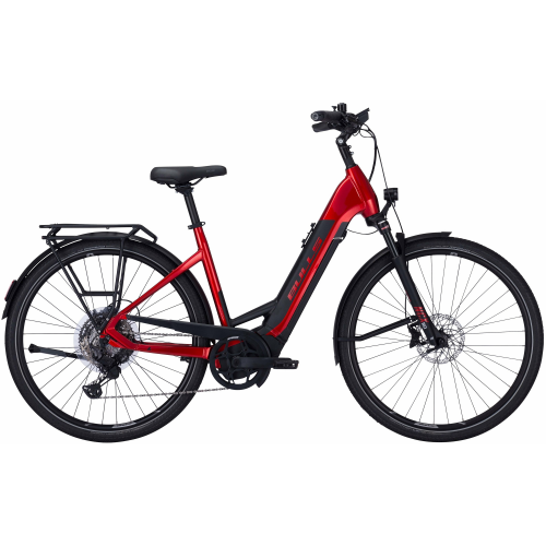 BULLS Lacuba EVO 11 (925 Wh), 11 Gang Kettenschaltung, Damenfahrrad, Wave, Modell 2022/2023, 28 Zoll 50 cm chrome red/black matt