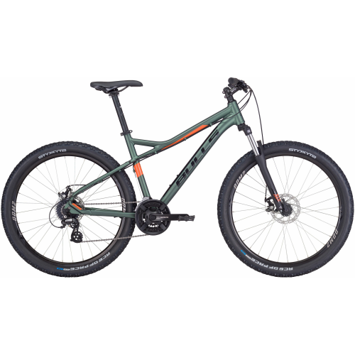 BULLS Sharptail 1 Disc 27,5, 24 Gang Kettenschaltung, Herrenfahrrad, Diamant, Modell 2024, 27,5 Zoll 41 cm emerald green matt