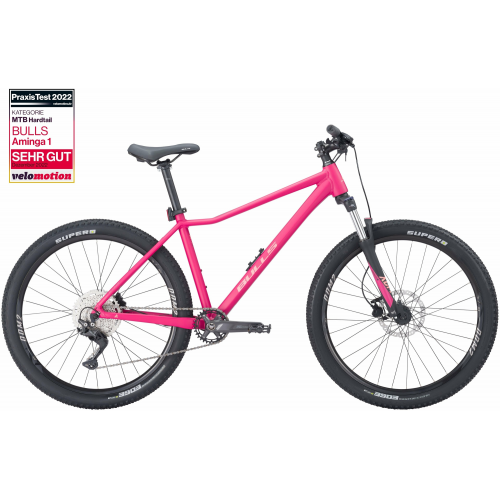 BULLS Aminga 1 27,5, 10 Gang Kettenschaltung, Damenfahrrad, Diamant, Modell 2024, 27,5 Zoll 40 cm fuchsia purple matt