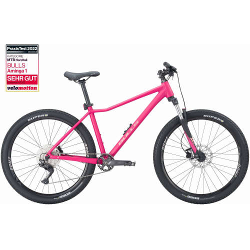 BULLS Aminga 1 29, 10 Gang Kettenschaltung, Damenfahrrad, Diamant, Modell 2024, 29 Zoll 44 cm fuchsia purple matt