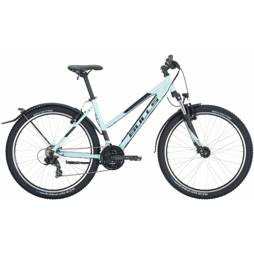 BULLS Sharptail Street 1 27,5, 21 Gang Kettenschaltung, Damenfahrrad, Trapez, Modell 2024, 27,5 Zoll 46 cm ice blue