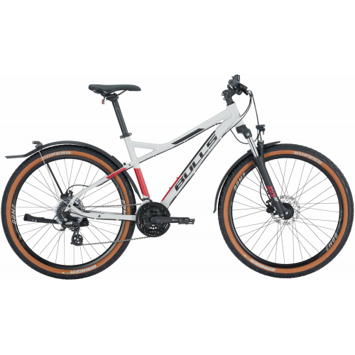 BULLS Sharptail Street 3 27,5, 24 Gang Kettenschaltung, Herrenfahrrad, Diamant, Modell 2024, 27,5 Zoll 41 cm light grey