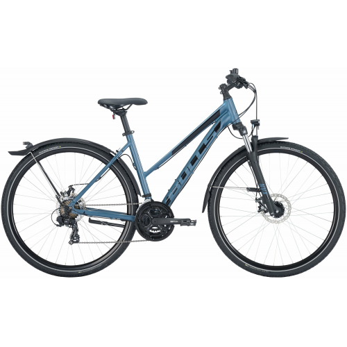 BULLS Wildcross Street, 21 Gang Kettenschaltung, Damenfahrrad, Trapez, Modell 2024, 28 Zoll 54 cm pro blue matt