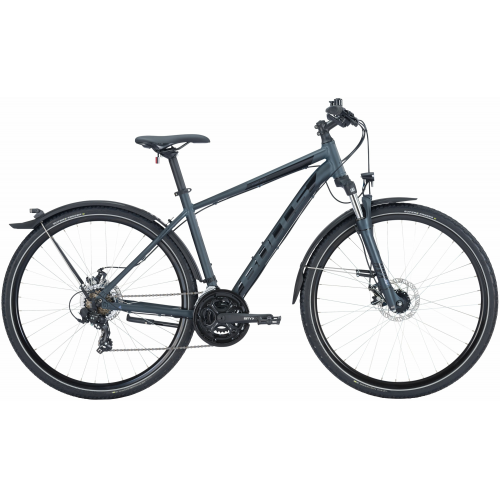 BULLS Wildcross Street, 21 Gang Kettenschaltung, Herrenfahrrad, Diamant, Modell 2023, 28 Zoll 54 cm sapphire black matt