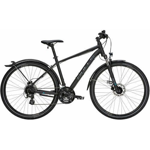 BULLS Cross Bike Street, 24 Gang Kettenschaltung, Herrenfahrrad, Diamant, Modell 2024, 28 Zoll 48 cm black matt