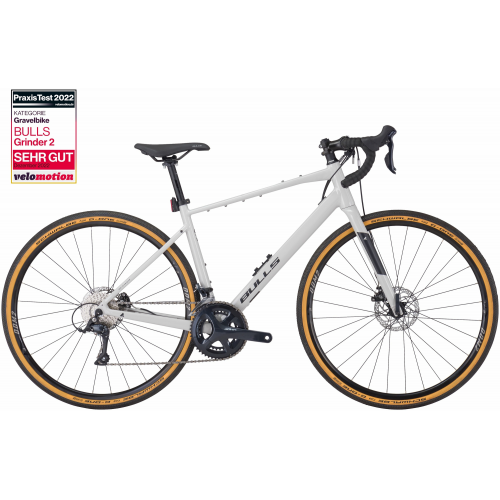 BULLS Grinder 2, 18 Gang Kettenschaltung, Herrenfahrrad, Diamant, Modell 2024, 28 Zoll 51 cm light grey