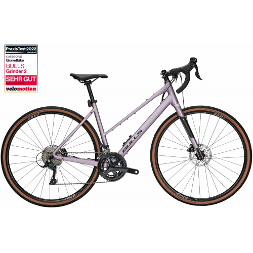 BULLS Grinder 2, 18 Gang Kettenschaltung, Damenfahrrad, Trapez, Modell 2024, 28 Zoll 51 cm lavender fog matt