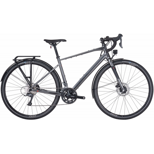 BULLS Daily Grinder 1, 16 Gang Kettenschaltung, Herrenfahrrad, Diamant, Modell 2024, 28 Zoll 45 cm black chrome