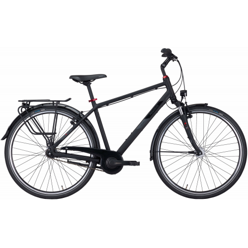 Pegasus Solero SL 7, 7 Gang Nabenschaltung, Herrenfahrrad, Diamant, Modell 2024, 28 Zoll 50 cm black