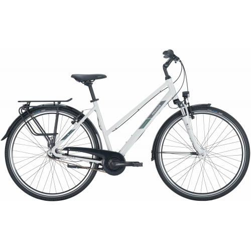 Pegasus Solero SL 7, 7 Gang Nabenschaltung, Damenfahrrad, Trapez, Modell 2024, 28 Zoll 55 cm light grey