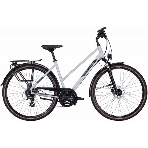 Pegasus Solero SL Disc 24, 24 Gang Kettenschaltung, Damenfahrrad, Trapez, Modell 2024, 28 Zoll 50 cm light grey