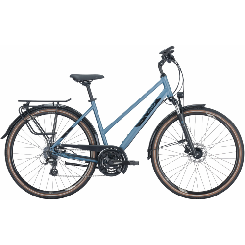 Pegasus Solero SL Disc 24, 24 Gang Kettenschaltung, Damenfahrrad, Trapez, Modell 2024, 28 Zoll 50 cm pro blue