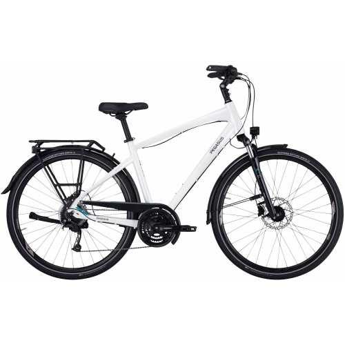 Pegasus Premio SL Disc 27, 27 Gang Kettenschaltung, Herrenfahrrad, Diamant, Modell 2024, 28 Zoll 50 cm metallic off white