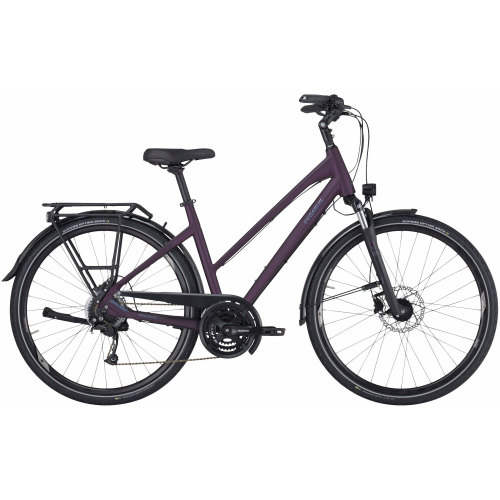 Pegasus Premio SL Disc 27, 27 Gang Kettenschaltung, Damenfahrrad, Trapez, Modell 2024, 28 Zoll 50 cm deep berry