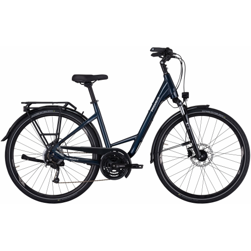 Pegasus Premio SL Disc 27, 27 Gang Kettenschaltung, Damenfahrrad, Wave, Modell 2024, 28 Zoll 45 cm blue