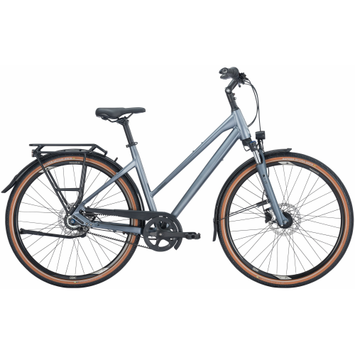 Pegasus Premio SL Belt  8, 8 Gang Nabenschaltung, Damenfahrrad, Trapez, Modell 2024, 28 Zoll 50 cm metallic grey