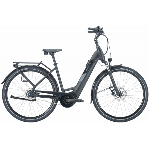 Pegasus Solero Evo 8R (500 Wh), 8 Gang Nabenschaltung, Damenfahrrad, Wave, Modell 2024, 28 Zoll 55 cm black matt