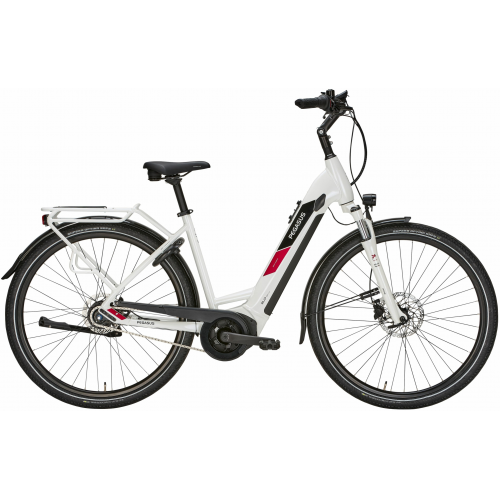 Pegasus Solero Evo 8R (500 Wh), 8 Gang Nabenschaltung, Damenfahrrad, Wave, Modell 2024, 28 Zoll 50 cm metallic off white