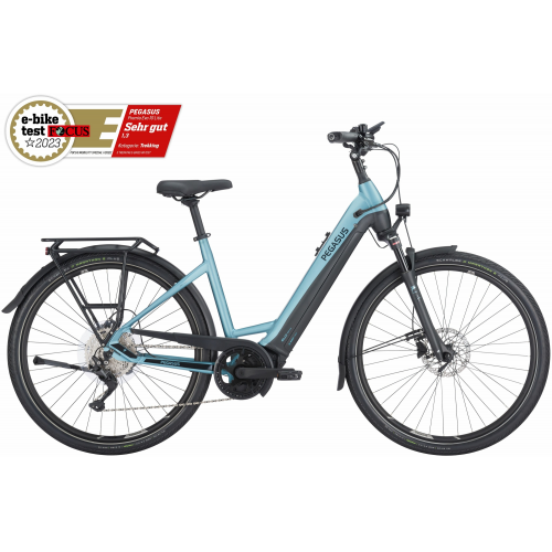 Pegasus Premio Evo 10 Lite (500 Wh), 10 Gang Kettenschaltung, Damenfahrrad, Wave, Modell 2024, 28 Zoll 50 cm summit lake blue