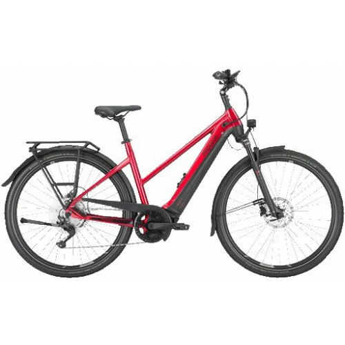 Pegasus Premio Evo 10 Lite (625 Wh), 10 Gang Kettenschaltung, Damenfahrrad, Trapez, Modell 2024, 28 Zoll 50 cm hyper red