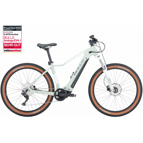 BULLS Aminga EVA 1 27,5 (625 Wh), 10 Gang Kettenschaltung, Damenfahrrad, Diamant, Modell 2024, 27,5 Zoll 44 cm sage